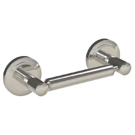 Miller Oslo Polished Nickel Double Post Toilet Roll Holder - 8037MN