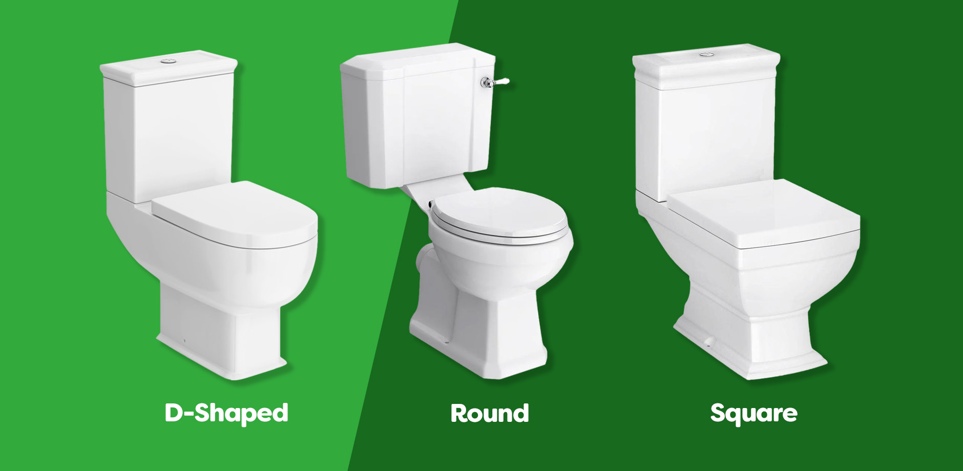 Toilet seat shapes