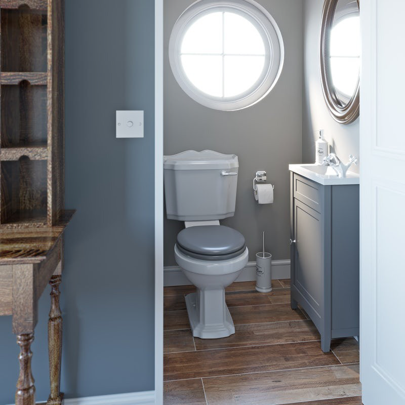 Grey downstairs toilet