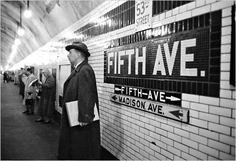 White metro tiles seen at Fifth Ave. subway station New York City, NY  ( Image source: The New York Times)