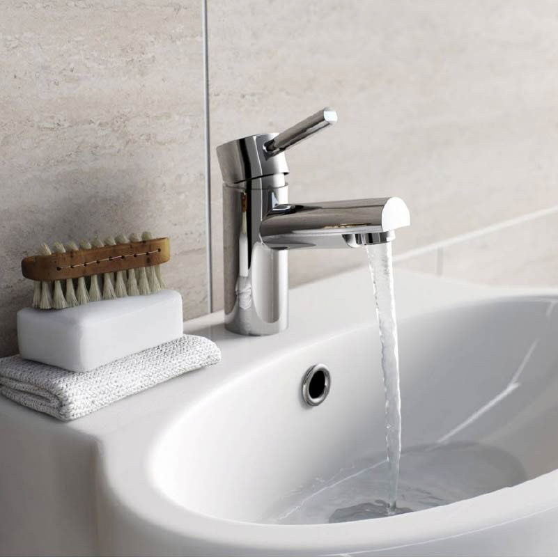 Cloakroom basin mixer tap