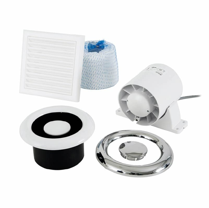 Bathroom extractor fan kit