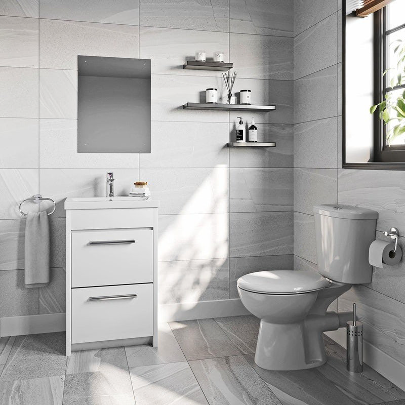 Modern grey bathroom