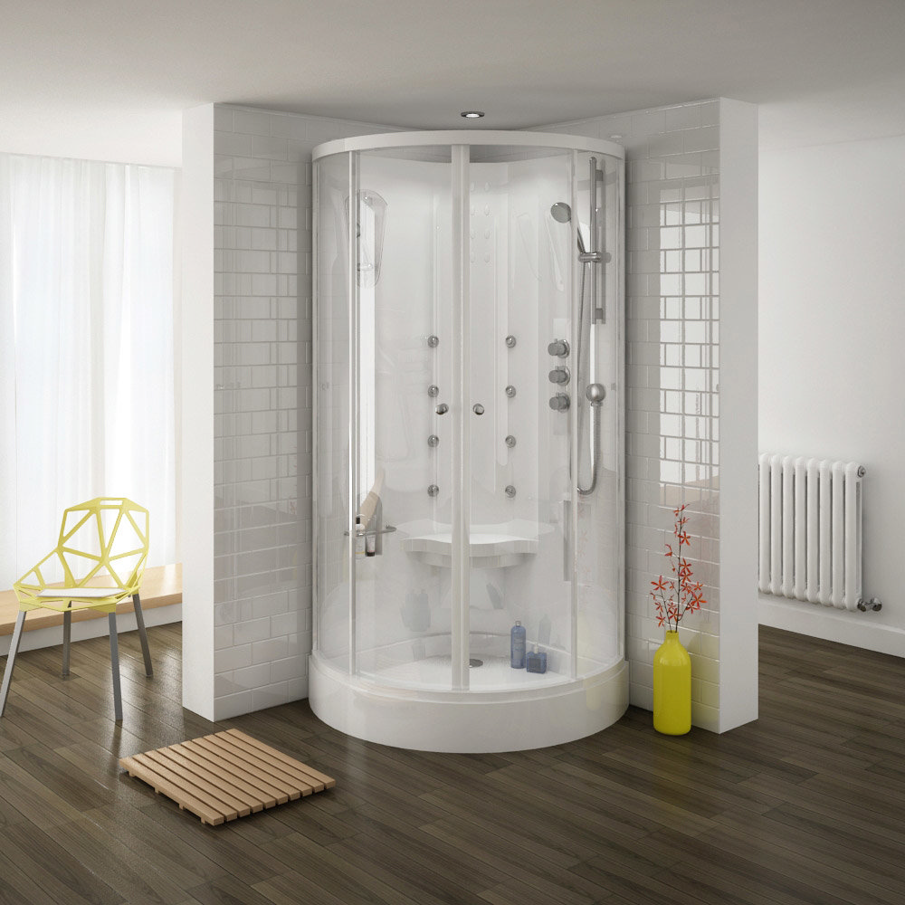 The Premier Quadrant Hydro Shower Cabin with massage feature | Shower Enclosure Buying Guide