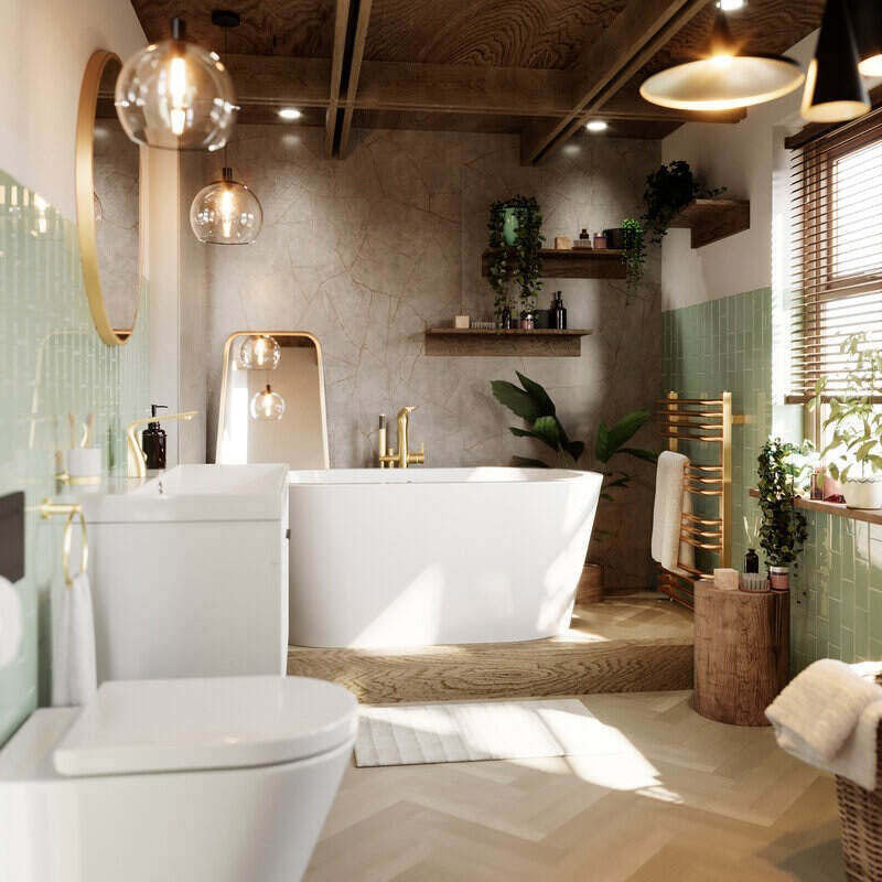 Stylish and functional bathroom