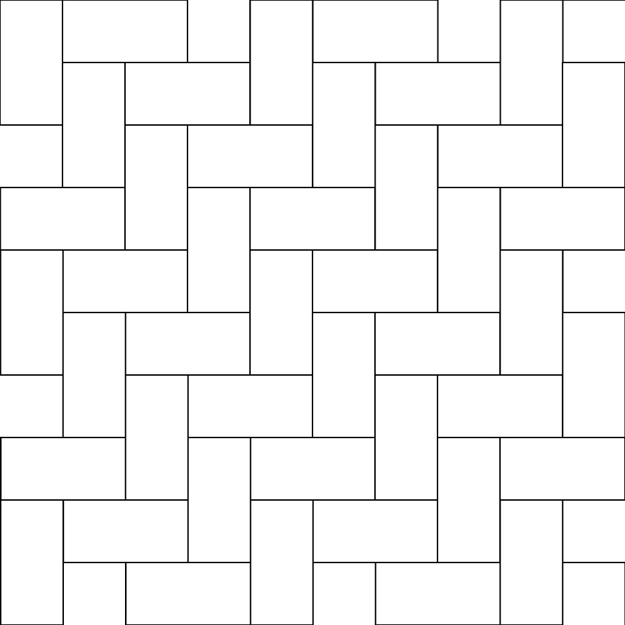 Herringbone metro / subway tiles pattern