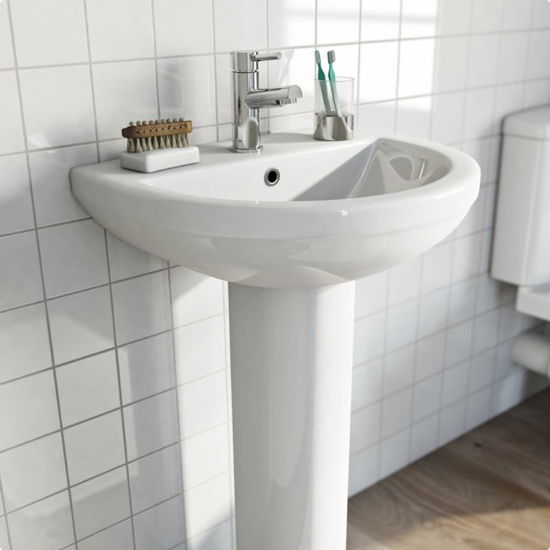 Full pedestal basin