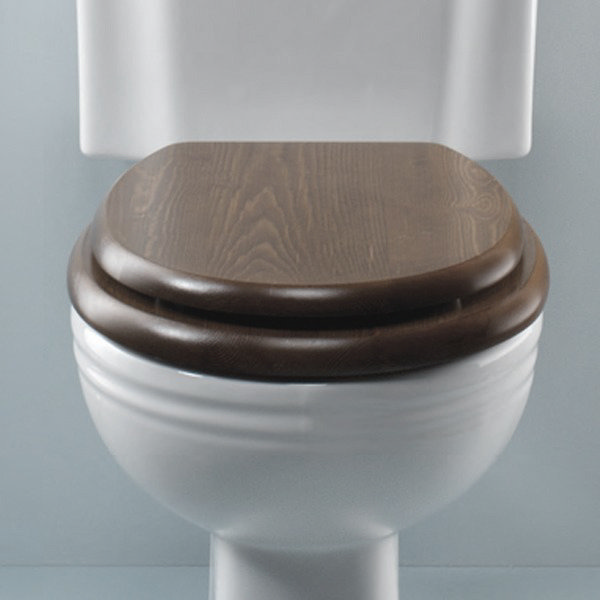 Wooden toilet seat