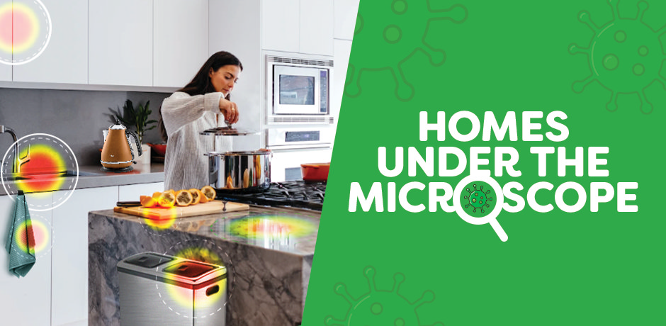 dirtiest places in your kitchen and bathroom