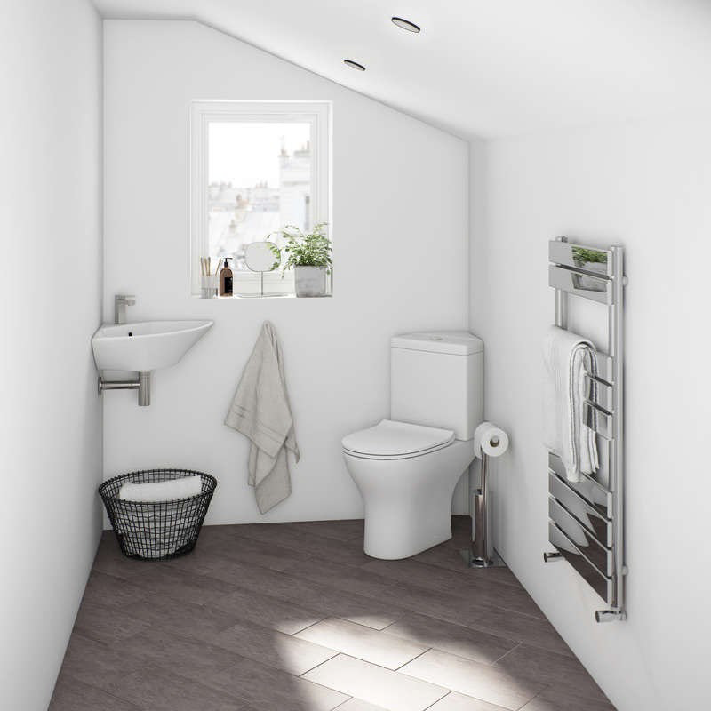 Space-saving loft bathroom