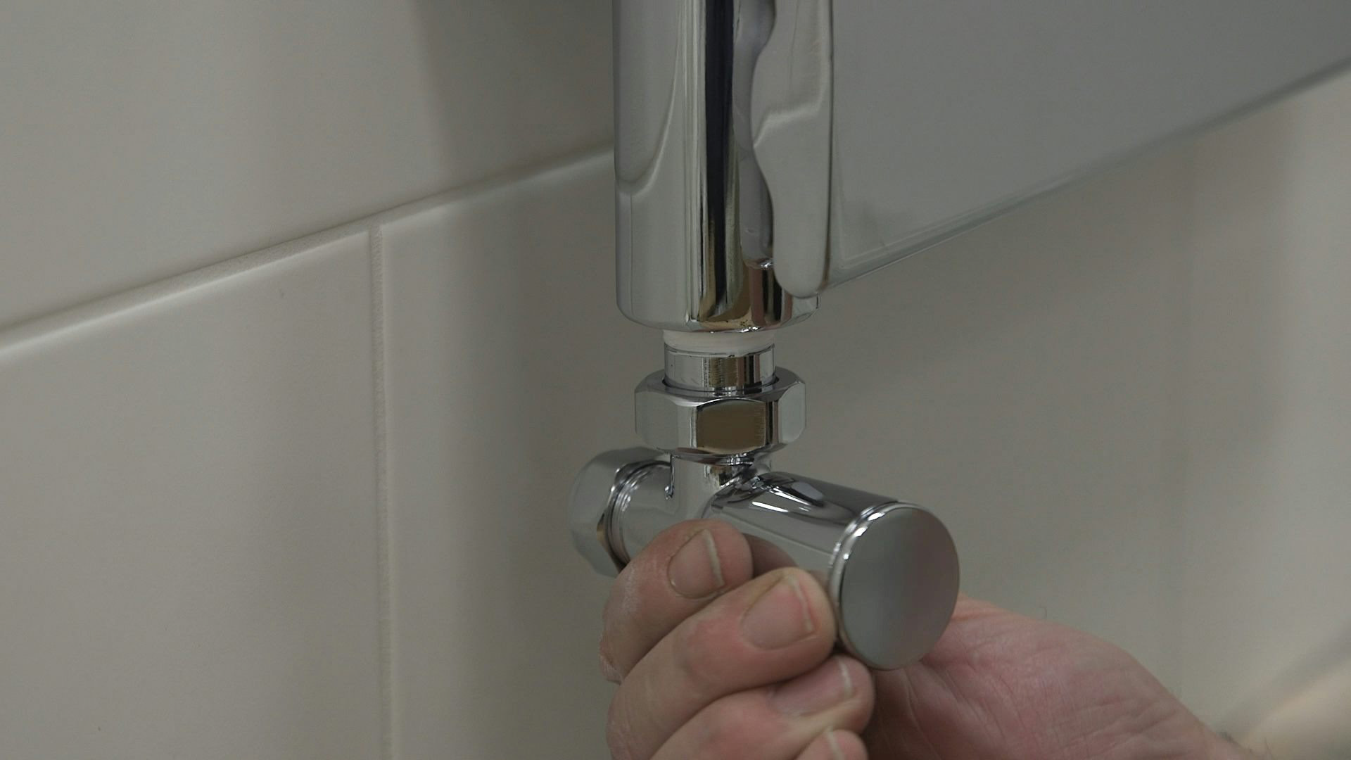 Fitting a heated towel rail: Step 13