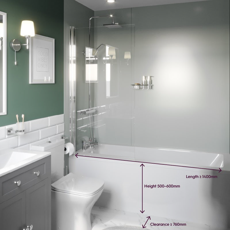 Bath clearance guidelines