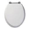 Roper Rhodes Axis Wooden Toilet Seat - White profile small image view 1 