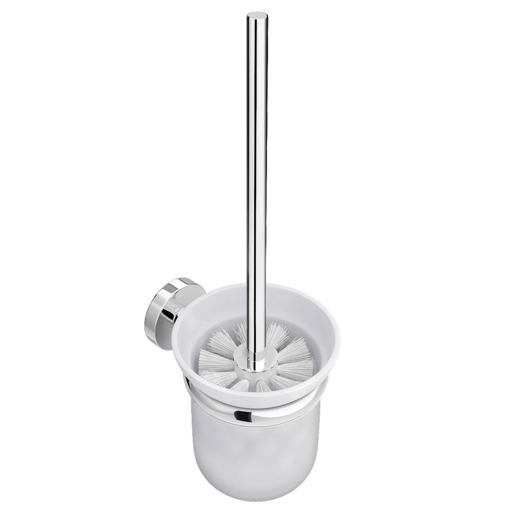 Orion Wall Mounted Toilet Brush & Holder Victorian Plumbing.co.uk