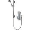 Aqualisa - Aquastream Thermo Power Shower with Adjustable Head - Satin Chrome - 813.40.01 profile small image view 1 