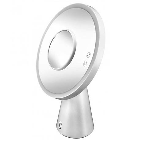 Kleine Wolke Genius 2-in-1 LED Cosmetic Mirror & Table Lamp with Bluetooth