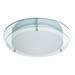 Searchlight LED Chrome Flush Fitting with Mirror Backplate & Opal Glass - 8803-36CC profile small image view 2 