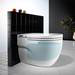 Roca In-Tank Meridian Back To Wall Toilet with Integrated Cistern + Soft Close Seat profile small image view 3 