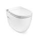 Roca In-Tank Meridian Back To Wall Toilet with Integrated Cistern + Soft Close Seat profile small image view 5 