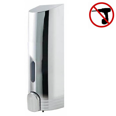 Euroshowers - Tall Single Liquid Dispenser - Chrome - 89790