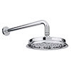 Chatsworth Traditional 8" AirTec Shower Head & Wall Mounted Arm profile small image view 1 