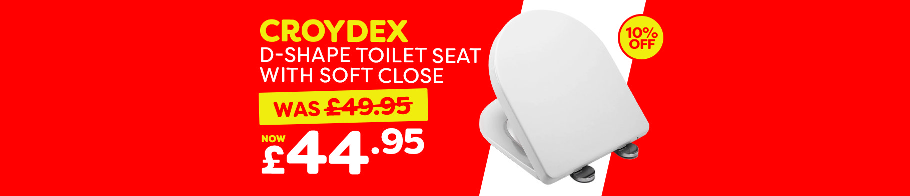  Banner 3 -  Croydex D Shaped Toilet  Seat