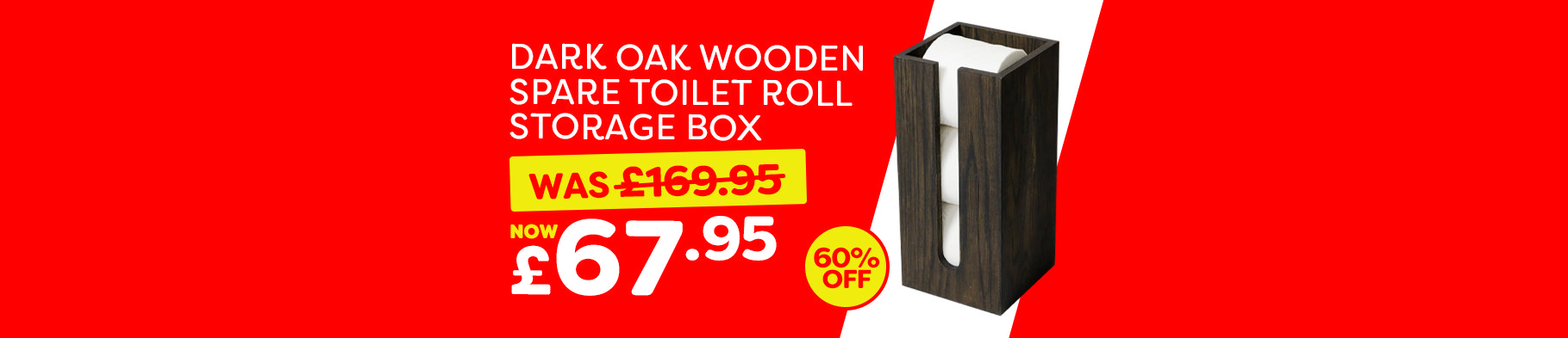Banner 2 -  Dark Oak Wooden Toilet Roll Holder