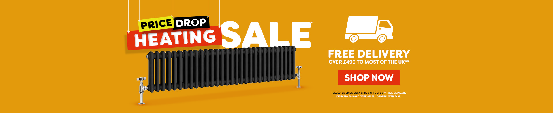 Price Drop Heating Sale - Free Del