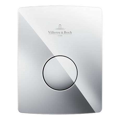 Villeroy and Boch ViConnect Chrome Urinal Flush Plate - 92194461