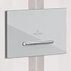 Villeroy and Boch ViConnect Chrome Dual Flush Plate - 92218061 profile small image view 1 