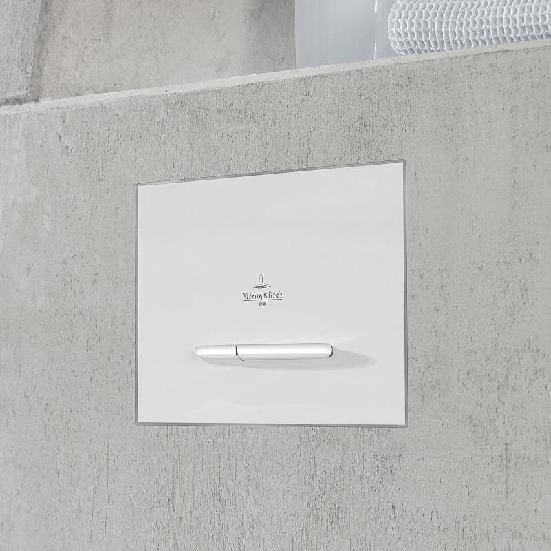 Villeroy and Boch ViConnect White Dual Flush Plate - 92218068