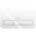 Villeroy and Boch ViConnect Glass Glossy White Dual Flush Plate - 922400RE profile small image view 2 