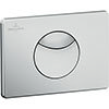 Villeroy and Boch ViConnect Brushed Chrome Dual Flush Plate - 92248569 profile small image view 1 