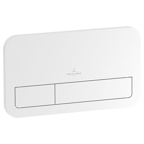 Villeroy and Boch ViConnect White Dual Flush Plate - 92249068