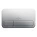 Villeroy and Boch ViConnect Brushed Chrome Dual Flush Plate - 92249069 profile small image view 2 