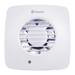 Xpelair LV100 Simply Silent 4" Square SELV Bathroom Fan with Timer + Wall Kit - 93032AW profile small image view 2 