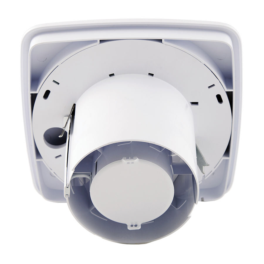 Xpelair LV100 Simply Silent 4" Square SELV Bathroom Fan with Timer