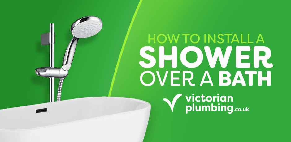 How to install a shower over a bath with a bath shower mixer and handheld shower head