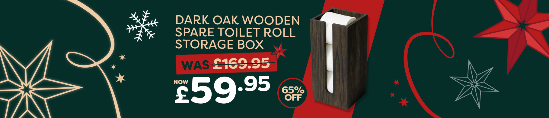  Banner 3 - Wooden Spare Toilet Roll Holder