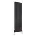 Reina Andes Vertical Double Panel Aluminium Radiator - Anthracite profile small image view 3 