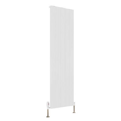 Reina Andes Vertical Single Panel Aluminium Radiator - White
