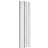 Reina Gio Vertical Single Panel Aluminium Radiator - White profile small image view 1 