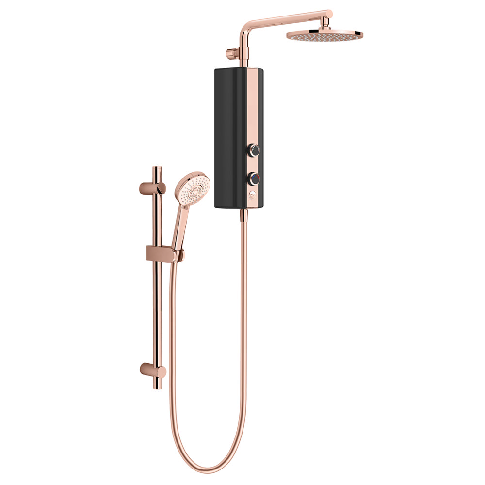 AQUAS AquaMax Flex Manual Smart 9.5KW Black + Rose Gold Electric Shower