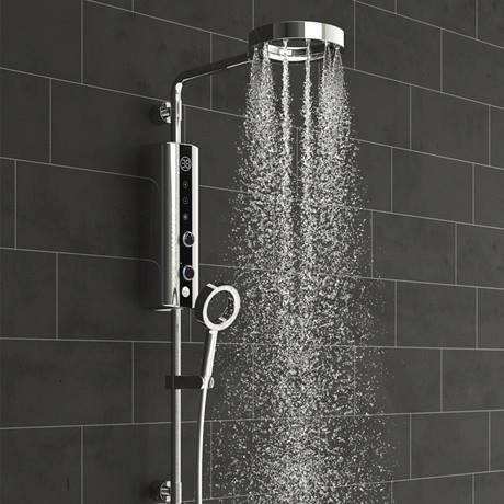 AQUAS Indulge Touch Inline X-Jet 9.5KW Chrome Electric Shower - A000393 ...