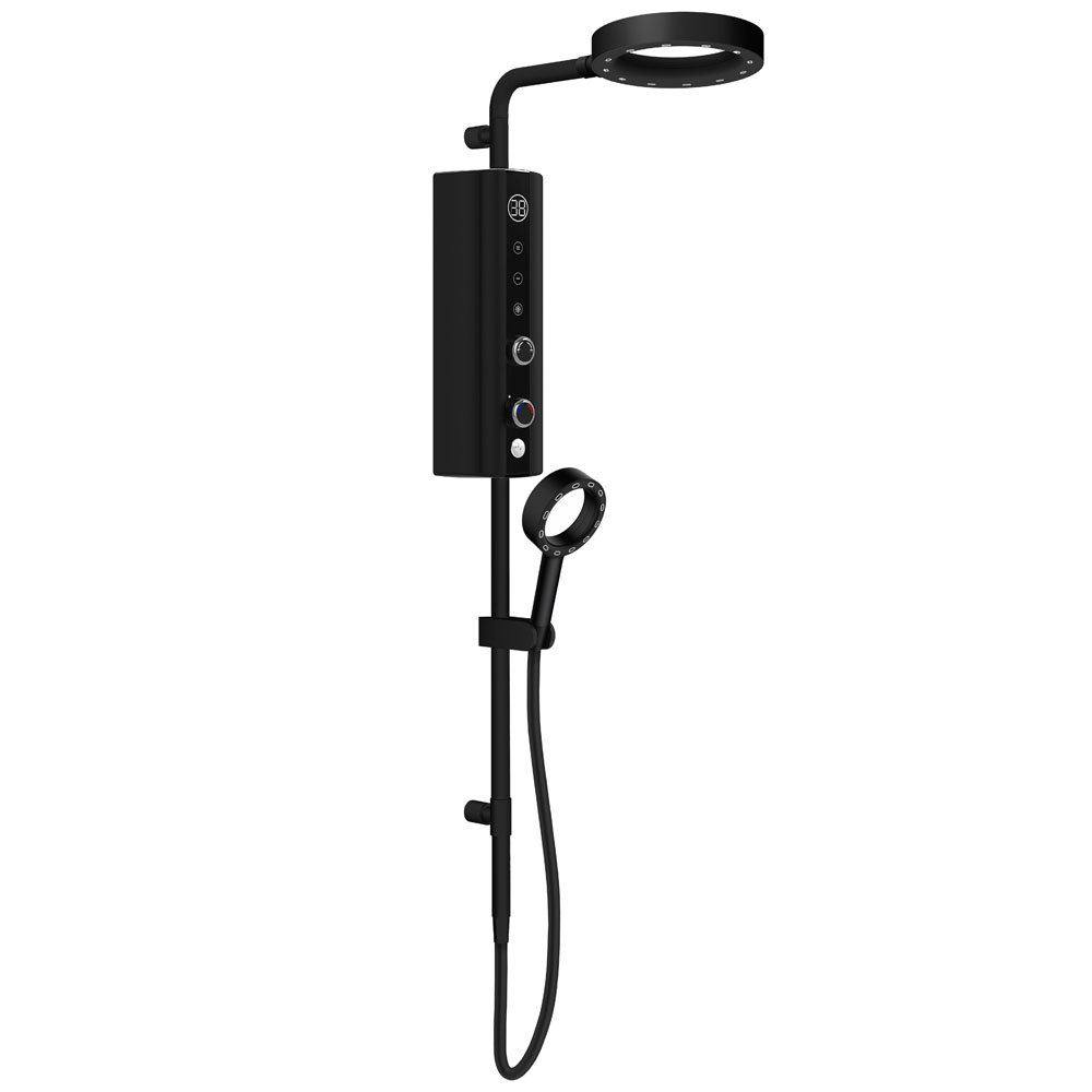 AQUAS Indulge Touch Inline X-Jet 9.5KW Matte Black Electric Shower - A000395