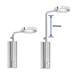 AQUAS Chrome 300mm Height Extender profile small image view 2 