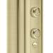 AQUAS AquaMax Flex Manual Smart 9.5KW Brushed Brass Electric Shower profile small image view 2 