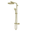 AQUAS Turbo 110 Thermostatic Shower System - Brushed Brass profile small image view 1 
