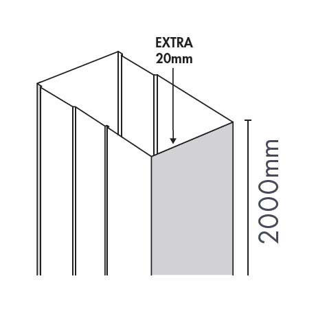 Merlyn Ionic Essence Sliding & Quad Door Extension Profile