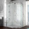 Merlyn 8 Series 1000 x 800mm Frameless 1 Door Offset Quadrant Enclosure profile small image view 1 